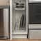 Household Essentials Glidez Chrome-Plated Steel 2-Tier Dual-Sliding Storage Organizer